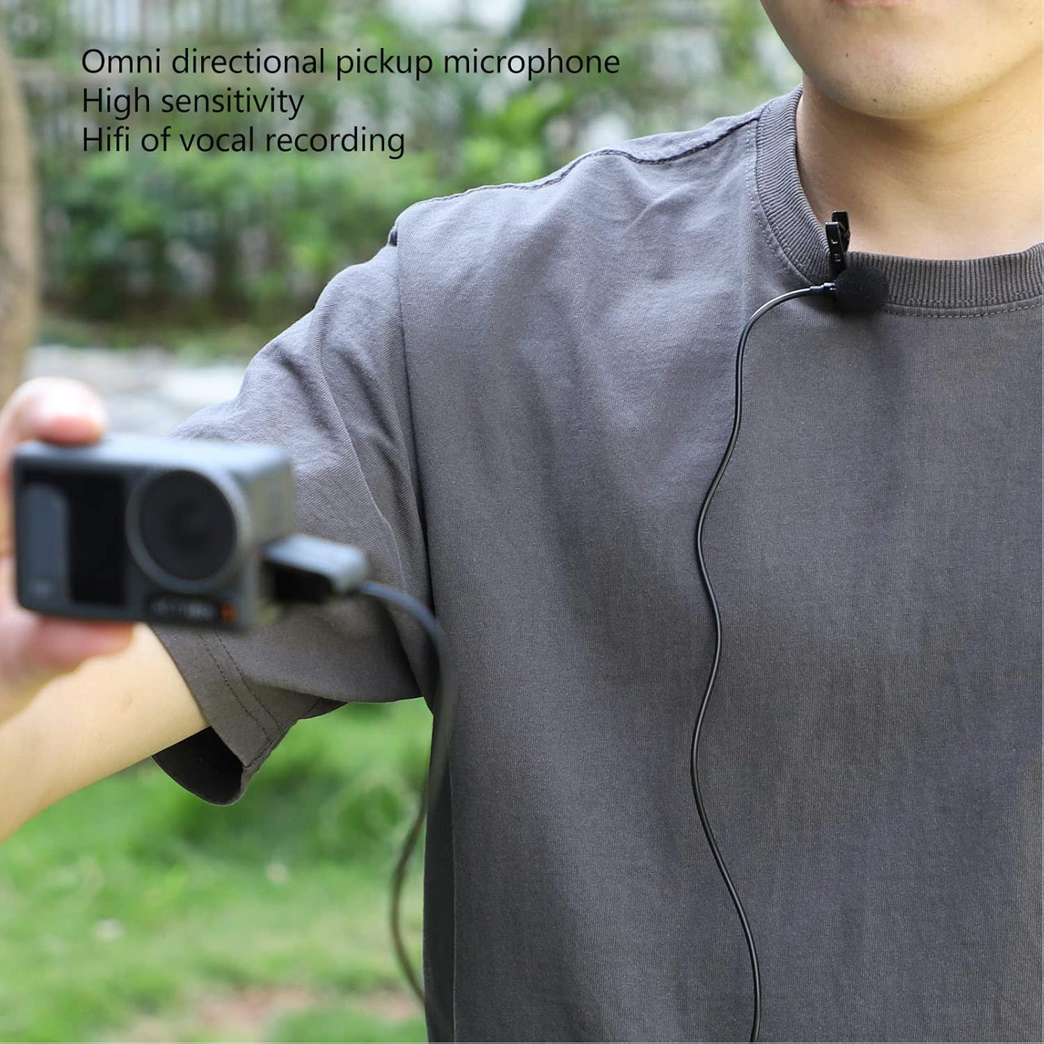 Action Camera External Microphone Usb - Мини-USB-микрофон для камеры, петличный микрофон, портативный