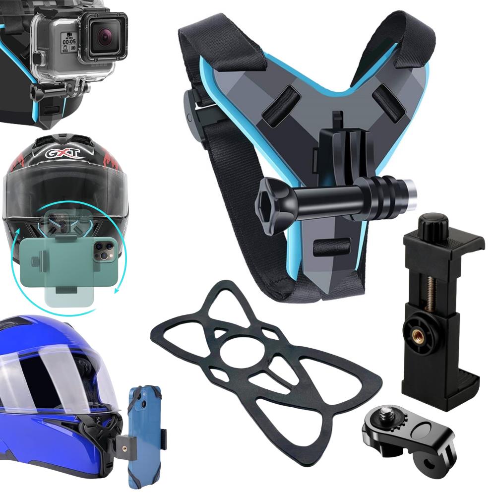 Action Camera Motorcycle Helmet Mount - Держатель для телефона, крепящийся на мотоциклетный