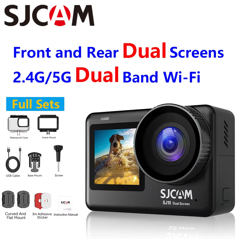 Action Camera 4K 60Fps Dual Screen - Экшн-камера SJCAM SJ10 Pro с технологией